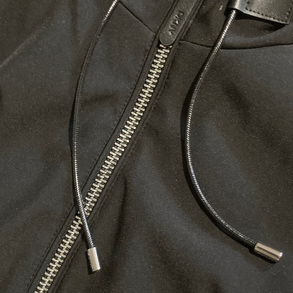 DKNY Hooded Bibbed Zip-Front Puffer Coat - Picture 12 of 16